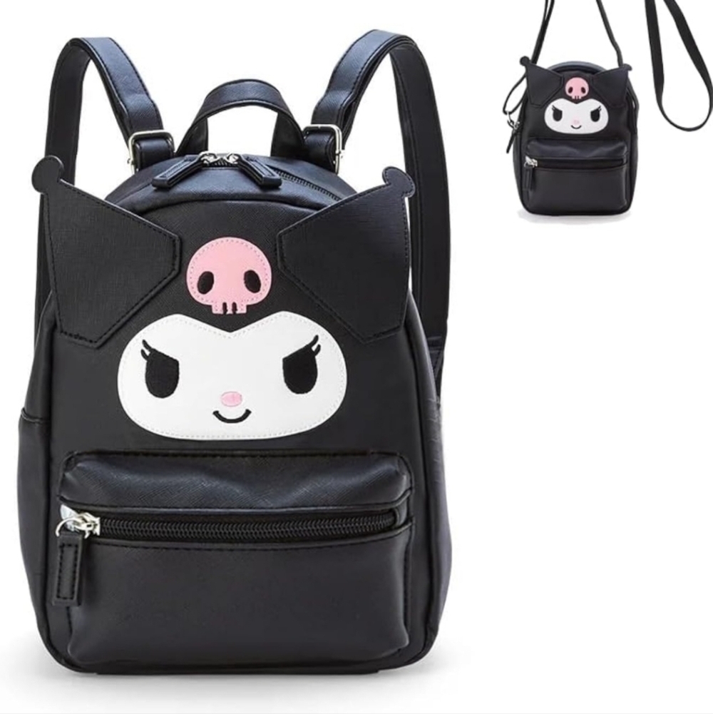Kuromi Black Mini Backpack women's purse